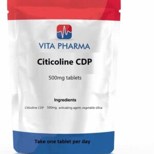 VITA PHARMA Citicoline CDP 500mg 60 Tablets, Brain Health, Mental Clarity & Energy, Learning & Recall, Nervous System Health